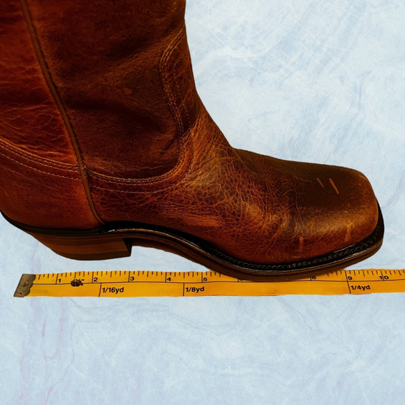 Boulet Vagabond 8674 Cowboy Boots Men’s 7D/Women’s 9 Hillbilly Golden Distress - Picture 15 of 16